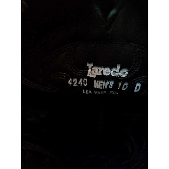 Preowned Men's LAREDO WESTERN BOOTS Style# 4240 - Size 10D / Black - Picture 10 of 11